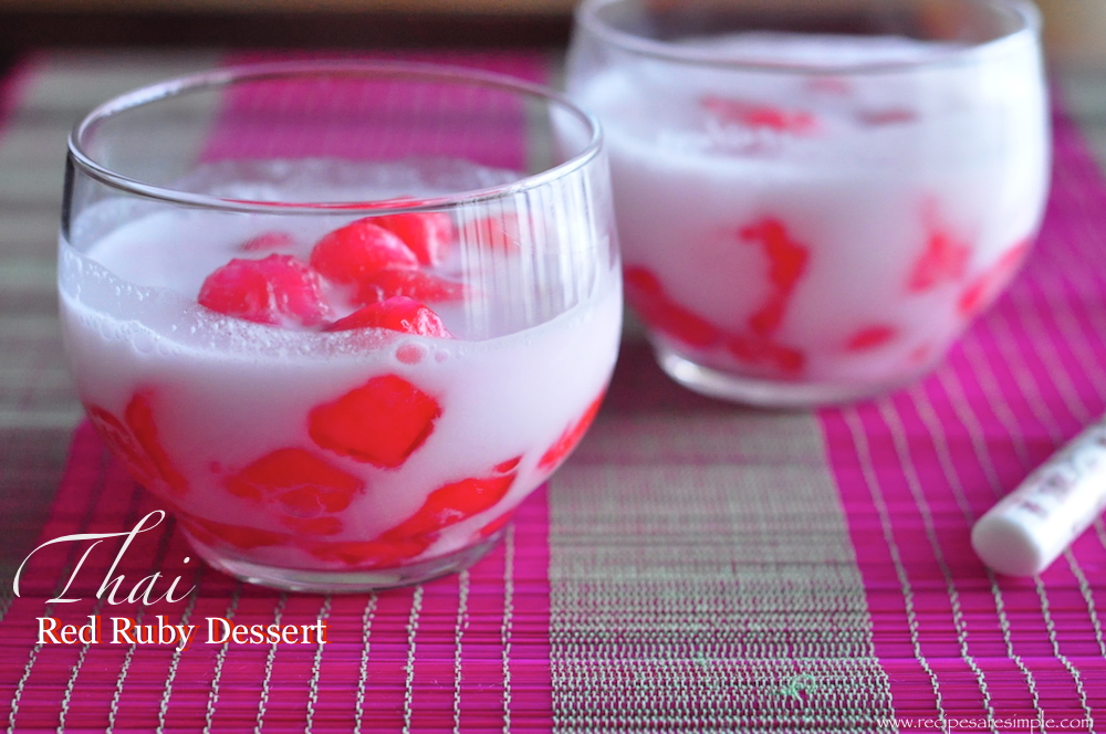 Thai Red Ruby Dessert Tub Tim Krob Recipes R Simple