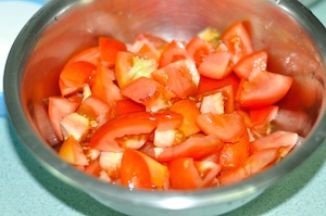 chopped tomato