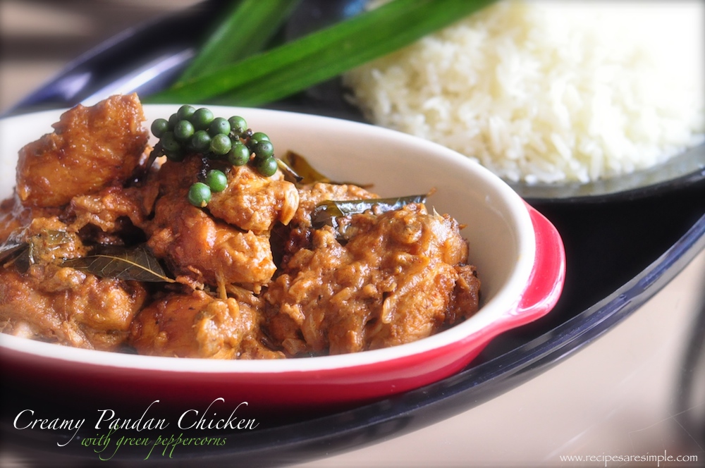 creamy pandan chicken