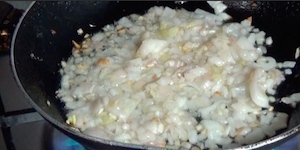 sauteed onion and ginger