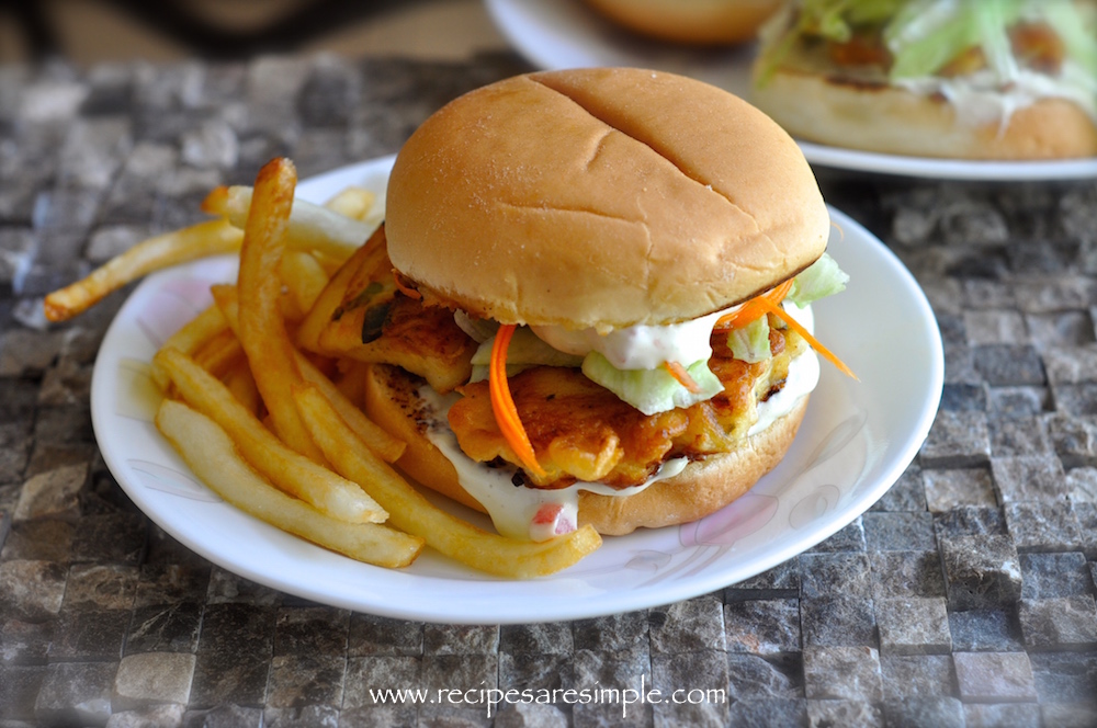 fish burger recipe Fish Burger with Home Made Tartar Sauce