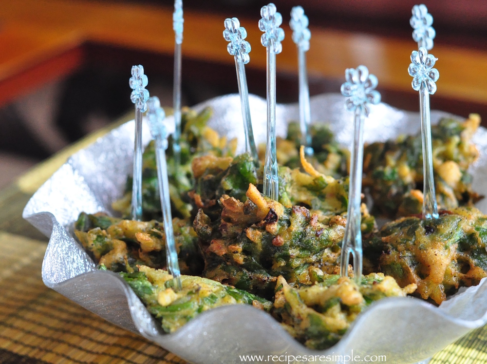 spinach pakora palak