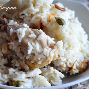 white biryani