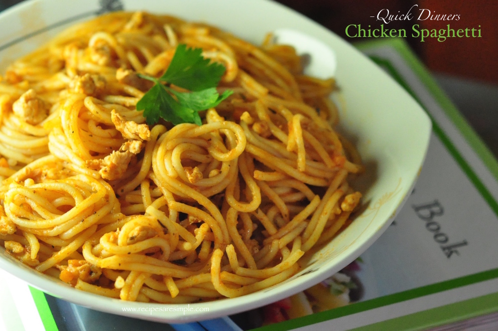 Chicken Spaghetti Pantry Raid Dinner In 30 Minutes Recipe