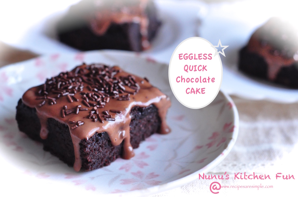 eggless chocolate cake