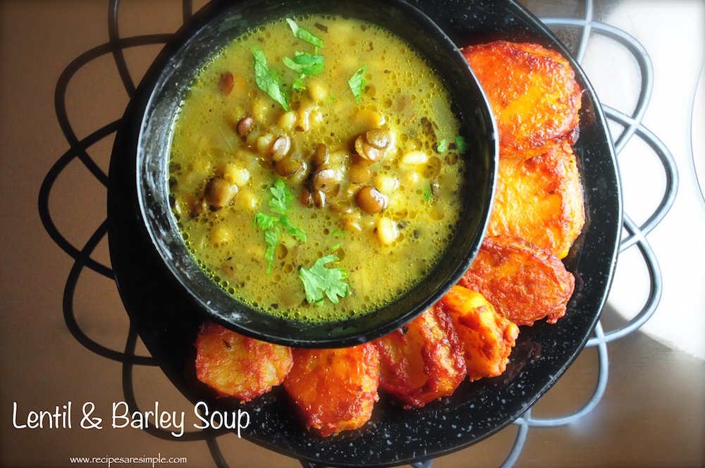 lentil and barley soup