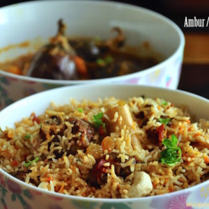 aambur biryani / arkot biryani