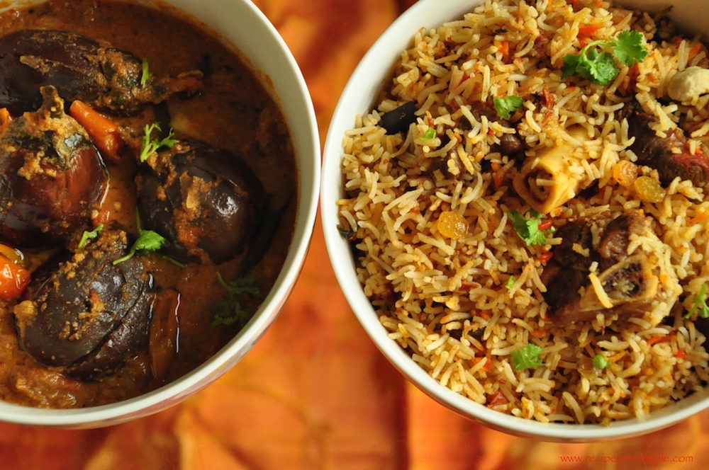 brinjal curry for ambur biryani : arkot biryani