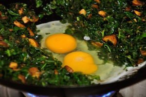 kale fried rice add egg