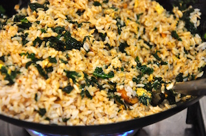 kale fried rice toss