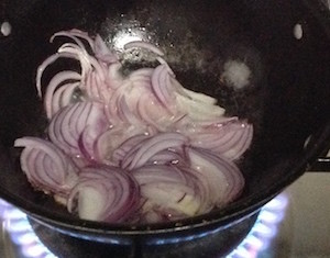 saute onions