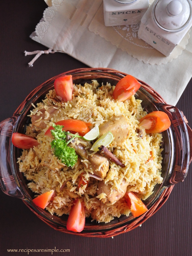 arabian chicken biryani recipe pressure cooker