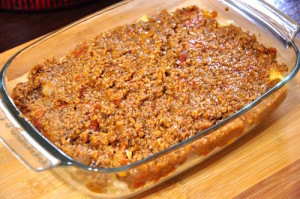 greek pastitsio - layer 2 meat sauce