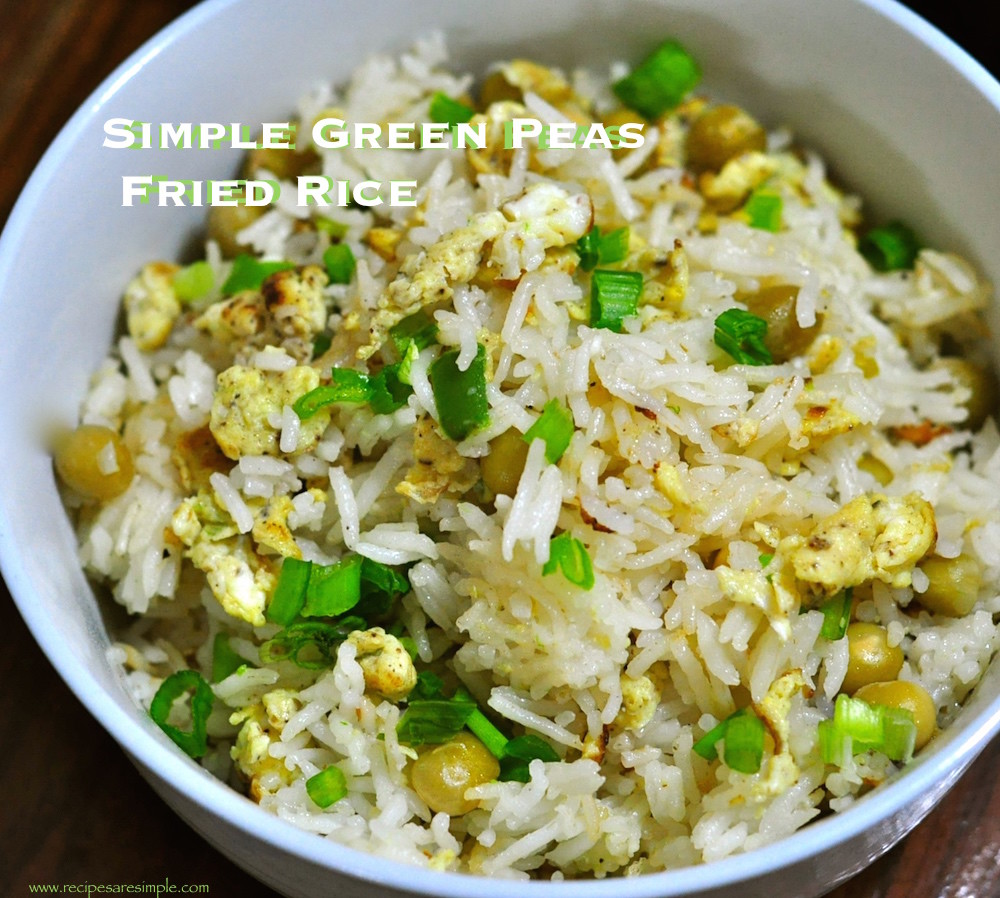 egg fried rice with green peas