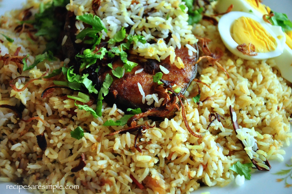 Malabar fish biryani