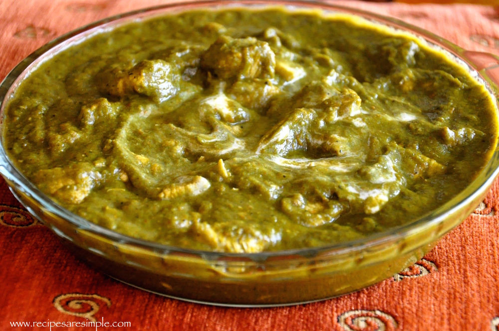 palak chicken step by step recipe