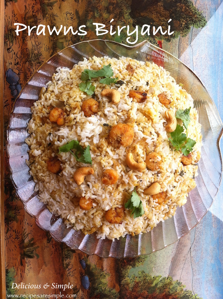 Prawns Biryani - Shrimp Biriyani - Recipes 'R' Simple