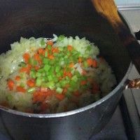 chicken cutlet spaghetti - carrot and celery