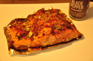 Baked Salmon with Horseradish Sauce easy