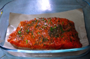 Baked Salmon with Horseradish Sauce quick