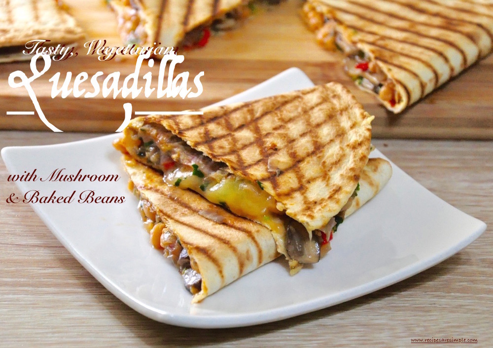 tasty vegetarian quesadillas