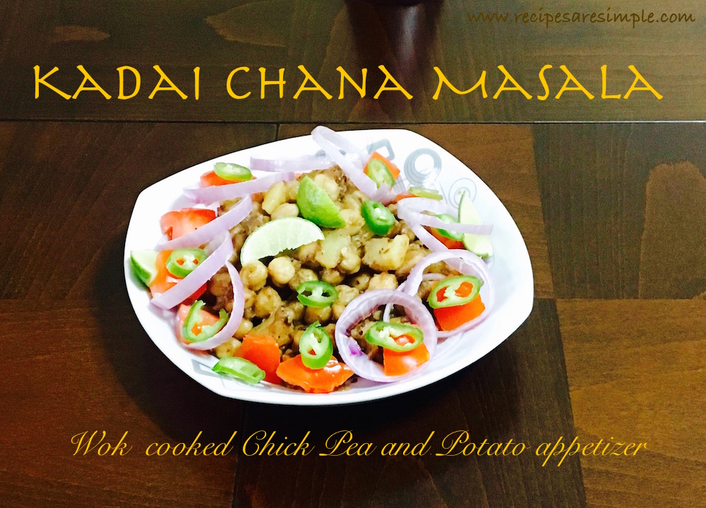 Kadai Chana Masala