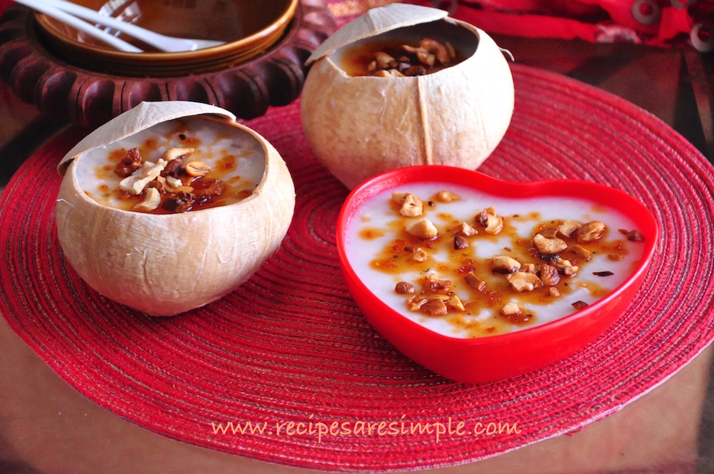 Karikku Pudding - how to make coconut pudding