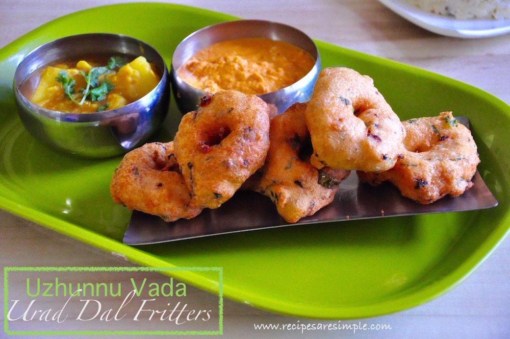 Uzhunnu Vada | Ulundu Vadai | Medu Vada | Urad Dal Fritters