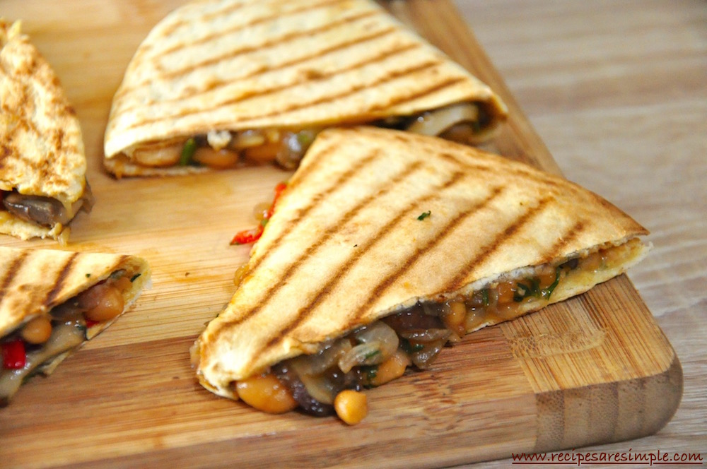 tasty vegetarian quesadillas recipe