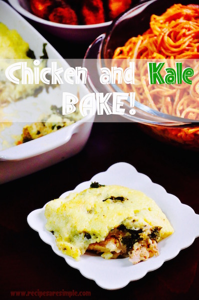 Baked Chicken with Kale and Béchamel Sauce