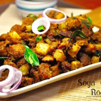 soya chunks roast