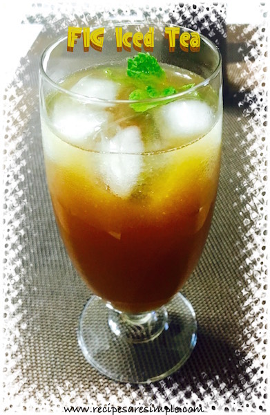 fig iced tea