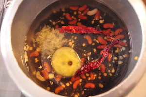 dal makhani - cook dal with ingredients