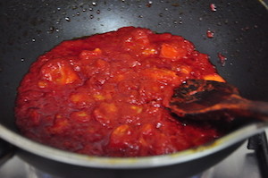 dal makhani - reduce tomato puree