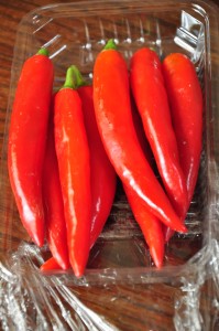 mild long red chillies Thailand Malaysia 199x300 Momo Chutney (Hot & Spicy Momo Sauce / Dumpling Sauce)