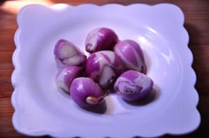 shallots peeled