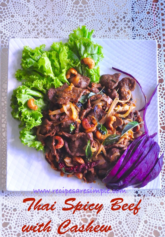 thai spicy beef with cashew nuts