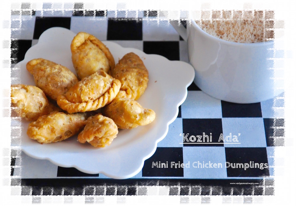 kozhi ada mini fried chicken dumplings