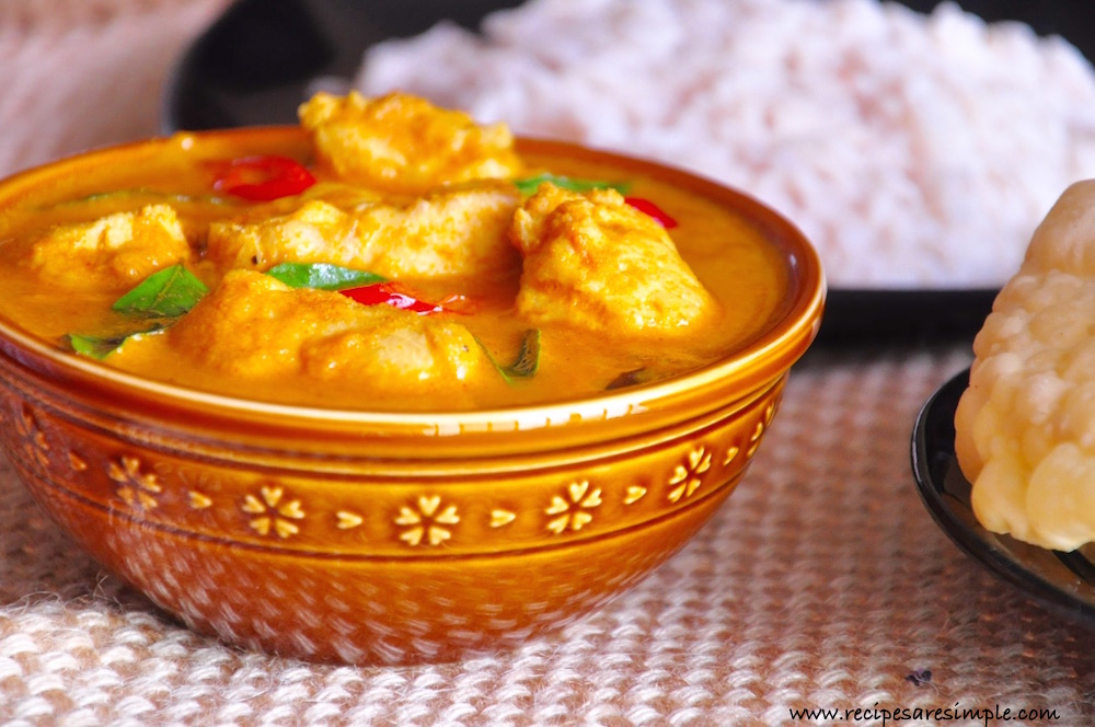 Malabar Fish Curry with Coconut Tamarind and Tomato recipe