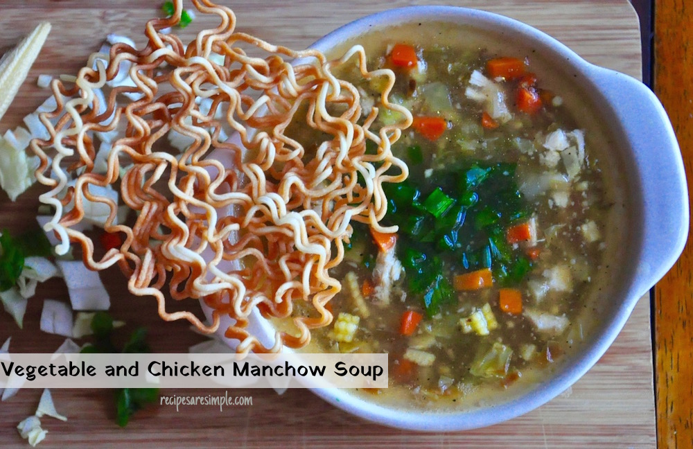 Vegetable and Chicken Manchow Soup