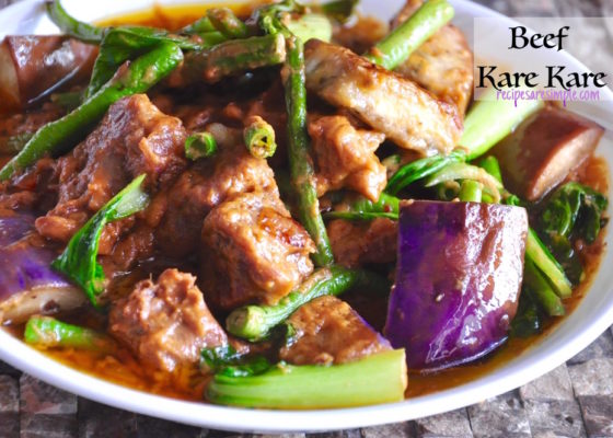 Beef Kare Kare | Filipino Stewed Beef in Peanut Butter Sauce