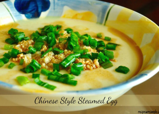 Chinese Style Steamed Egg | Steamed Water Egg