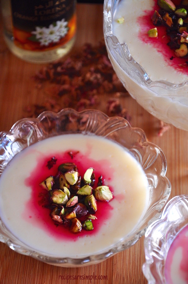 Muhallabia | Light Middle Eastern Milk Pudding recipe