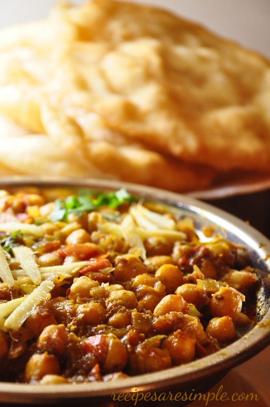 punjabi chole bhature chana masala