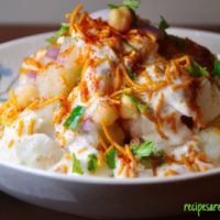 dahi aloo chana chaat recipe