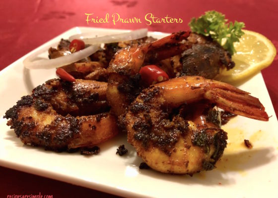 Fried Prawn Starter | Kerala Style