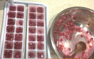 pomegranate icecubes