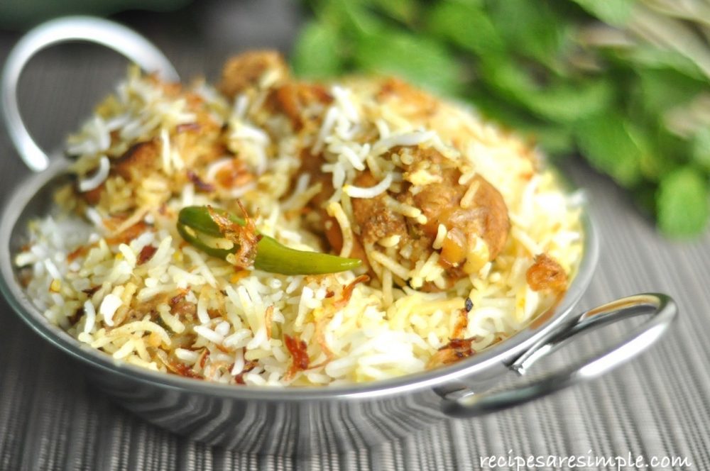 Hyderabadi Chicken Dum Biryani - Queen of Biryanis ...