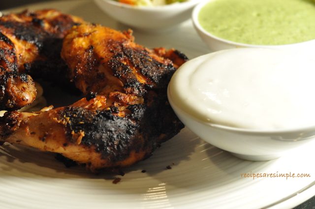 Spicy Al Faham Chicken - Charcoal Grilled Chicken - Recipes are Simple