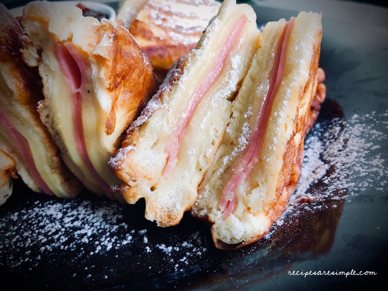 Monte Cristo Sandwich (Batter Fried Ham and Cheese